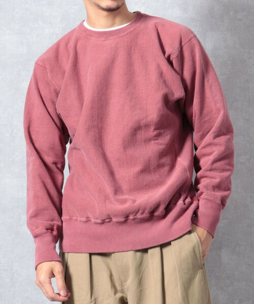 BARNS OUTFITTERS(バーンズアウトフィッターズ)の「【WEB限定】【BARNS OUTFITTERS】90’s CREW SWEAT SOLID(スウェット・メンズ・ベージュ/レッド/インディゴブルー・MEDIUM/LARGE)」の20枚目の写真