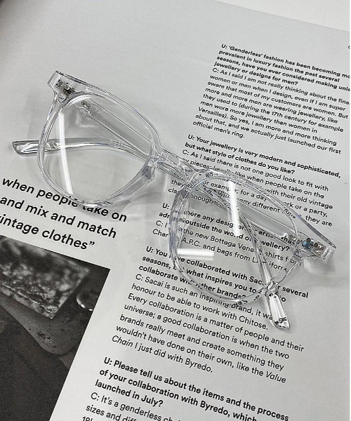 apres jour mignon（アプレジュールミニョン）の「【apres jour mignon×ARIAZ】フレームメガネ（メガネ・レディース・ブラック/その他・ONESIZE）」の2枚目の写真