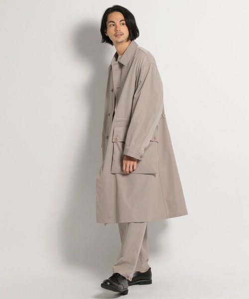 niko and...(ニコアンド)の「ユーロミリタリーコート(ステンカラーコート・メンズ・ネイビー/スモーク・MEDIUM/LARGE)」の7枚目の写真