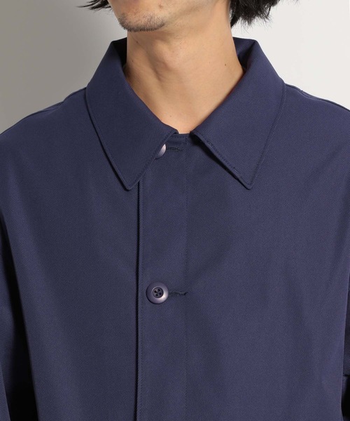 niko and...(ニコアンド)の「ユーロミリタリーコート(ステンカラーコート・メンズ・ネイビー/スモーク・MEDIUM/LARGE)」の13枚目の写真