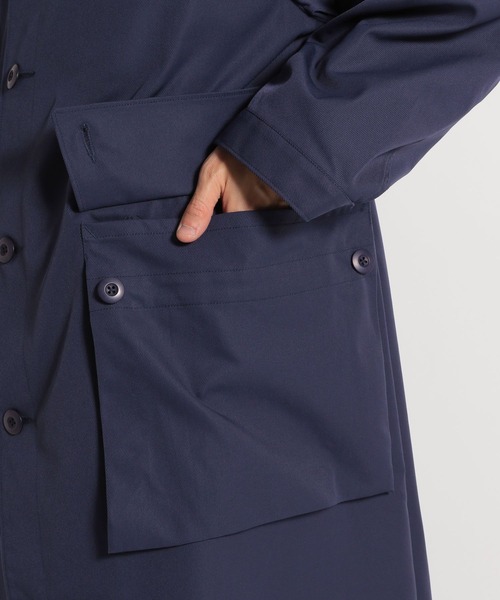 niko and...(ニコアンド)の「ユーロミリタリーコート(ステンカラーコート・メンズ・ネイビー/スモーク・MEDIUM/LARGE)」の16枚目の写真