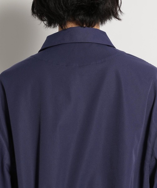 niko and...(ニコアンド)の「ユーロミリタリーコート(ステンカラーコート・メンズ・ネイビー/スモーク・MEDIUM/LARGE)」の20枚目の写真