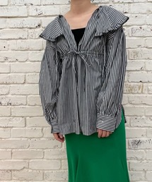 CIAOPANIC | ストライプ2WAYフリルブラウス(シャツ/ブラウス)