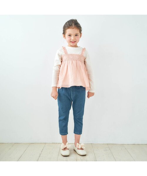 apres les cours（アプレレクール）の「シフォンリボンパンプス_アプレレクールマシェリ（パンプス・キッズ・ベージュ/アイボリー・15 /20/18/17/19/14/16）」の3枚目の写真