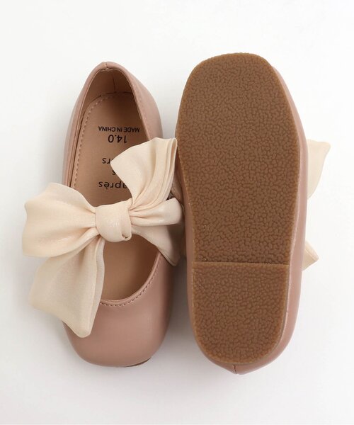 apres les cours（アプレレクール）の「シフォンリボンパンプス_アプレレクールマシェリ（パンプス・キッズ・ベージュ/アイボリー・15 /20/18/17/19/14/16）」の5枚目の写真