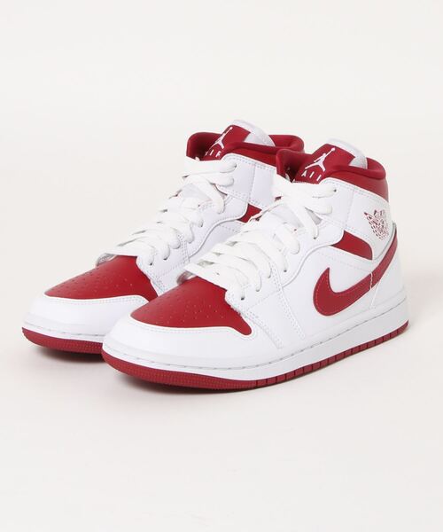 TOGA PULLA（トーガ　プルラ）の「NIKE WMNS AIR JORDAN 1 MID BQ6472-161（スニーカー・レディース・ホワイト・24.5㎝/23㎝/23.5㎝/25㎝/24㎝）」の9枚目の写真