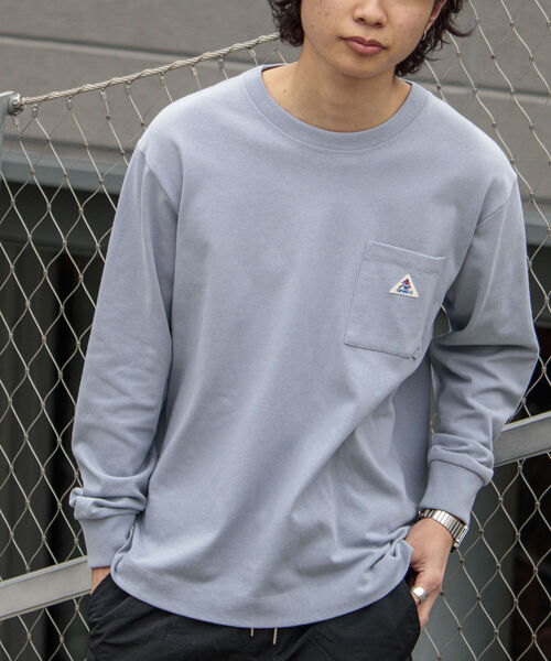 GEVACO（ゲバコ）の「【GEVACO/ゲバコ】オープンエンド度詰め天竺 ロングスリーブTシャツ（Tシャツ/カットソー・メンズ・オフホワイト/ブラウン/ネイビー/サックスブルー・SMALL/MEDIUM/LARGE）」の19枚目の写真