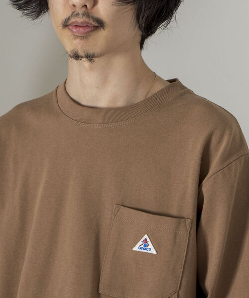 GEVACO（ゲバコ）の「【GEVACO/ゲバコ】オープンエンド度詰め天竺 ロングスリーブTシャツ（Tシャツ/カットソー・メンズ・オフホワイト/ブラウン/ネイビー/サックスブルー・SMALL/MEDIUM/LARGE）」の20枚目の写真