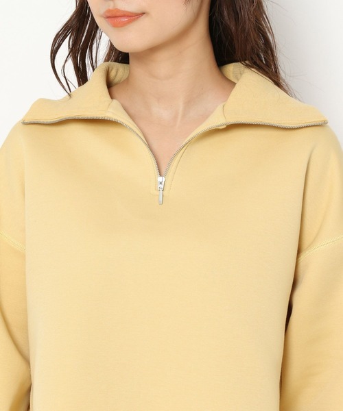 mysty woman（ミスティウーマン）の「ハーフジップショートプルオーバー 271101（Tシャツ/カットソー・レディース・オフホワイト/チャコール/イエロー・FREE）」の22枚目の写真