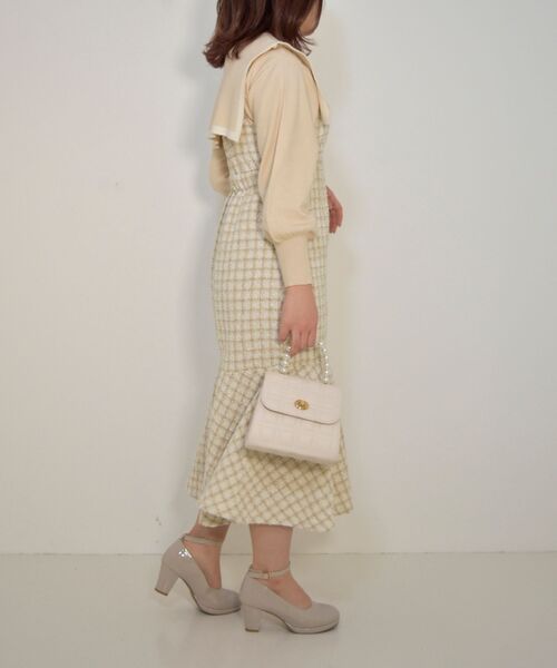 MAJESTIC LEGON(マジェスティックレゴン)の「セーラーカラーニット(ニット/セーター・レディース・アイボリー/ブラック/グリーン・MEDIUM)」の10枚目の写真
