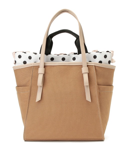 LITTLE ACCESSORIES（リトルアクセサリーズ）の「フリルのバッグイン付き３WAYトートバッグ（トートバッグ・レディース・ホワイト/グレー/ベージュ・フリー）」の9枚目の写真