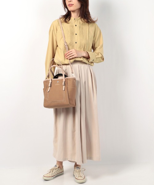 LITTLE ACCESSORIES（リトルアクセサリーズ）の「フリルのバッグイン付き３WAYトートバッグ（トートバッグ・レディース・ホワイト/グレー/ベージュ・フリー）」の16枚目の写真