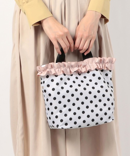 LITTLE ACCESSORIES（リトルアクセサリーズ）の「フリルのバッグイン付き３WAYトートバッグ（トートバッグ・レディース・ホワイト/グレー/ベージュ・フリー）」の5枚目の写真