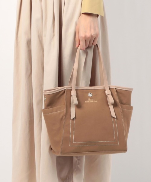 LITTLE ACCESSORIES（リトルアクセサリーズ）の「フリルのバッグイン付き３WAYトートバッグ（トートバッグ・レディース・ホワイト/グレー/ベージュ・フリー）」の4枚目の写真