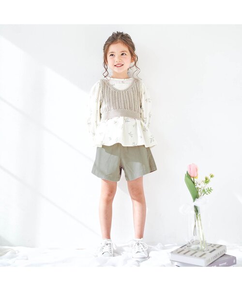 apres les cours(アプレレクール)の「リボンショートパンツ(その他パンツ・キッズ・ラベンダー/その他3/キナリ/オレンジ/ネイビー/カーキ・100/110/90/80/120/140/130)」の10枚目の写真