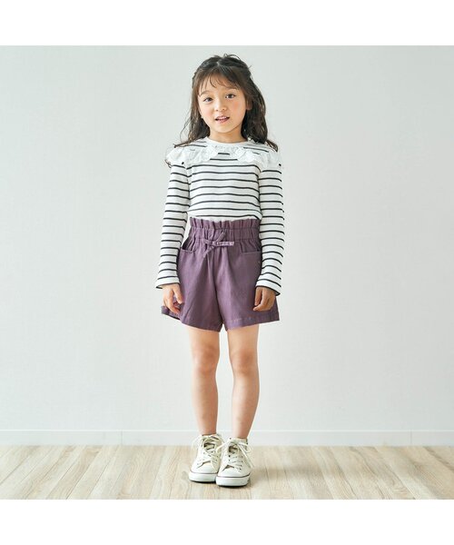 apres les cours(アプレレクール)の「リボンショートパンツ(その他パンツ・キッズ・ラベンダー/その他3/キナリ/オレンジ/ネイビー/カーキ・100/110/90/80/120/140/130)」の16枚目の写真