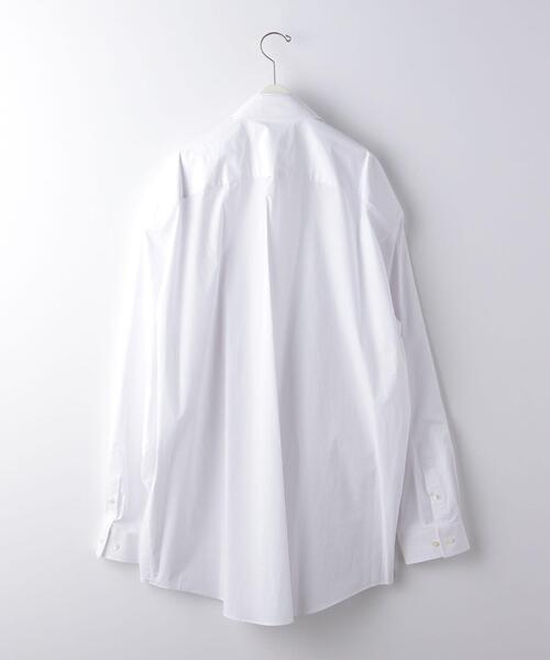 DRESSEDUNDRESSED(ドレスドアンドレスド)の「<DRESSEDUNDRESSED> LAYERED OVER SIZED SHIRT/シャツ(シャツ/ブラウス・メンズ・ホワイト・3/4)」の2枚目の写真