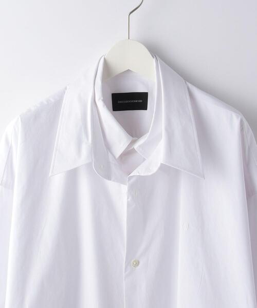 DRESSEDUNDRESSED(ドレスドアンドレスド)の「<DRESSEDUNDRESSED> LAYERED OVER SIZED SHIRT/シャツ(シャツ/ブラウス・メンズ・ホワイト・3/4)」の3枚目の写真