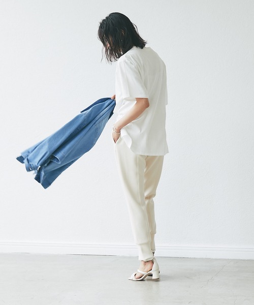 RIVE DROITE（リヴドロワ）の「WEB限定/FRUITS プリントTシャツ（Tシャツ/カットソー・レディース・ホワイト/ネイビー・FREE）」の16枚目の写真