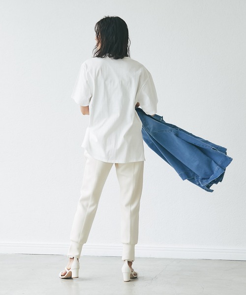 RIVE DROITE（リヴドロワ）の「WEB限定/FRUITS プリントTシャツ（Tシャツ/カットソー・レディース・ホワイト/ネイビー・FREE）」の13枚目の写真