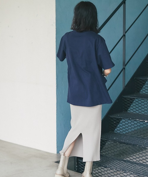 RIVE DROITE（リヴドロワ）の「WEB限定/FRUITS プリントTシャツ（Tシャツ/カットソー・レディース・ホワイト/ネイビー・FREE）」の19枚目の写真