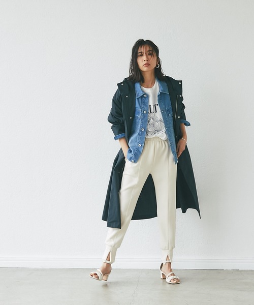 RIVE DROITE（リヴドロワ）の「WEB限定/FRUITS プリントTシャツ（Tシャツ/カットソー・レディース・ホワイト/ネイビー・FREE）」の14枚目の写真