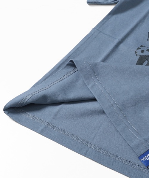 KRIFF MAYER Kid's Collection（クリフメイヤーキッズコレクション）の「ほぼクマTEE（Tシャツ/カットソー・キッズ・オフホワイト/カーキ/サックスブルー/コーラル・120/130/140/150/160/170）」の9枚目の写真