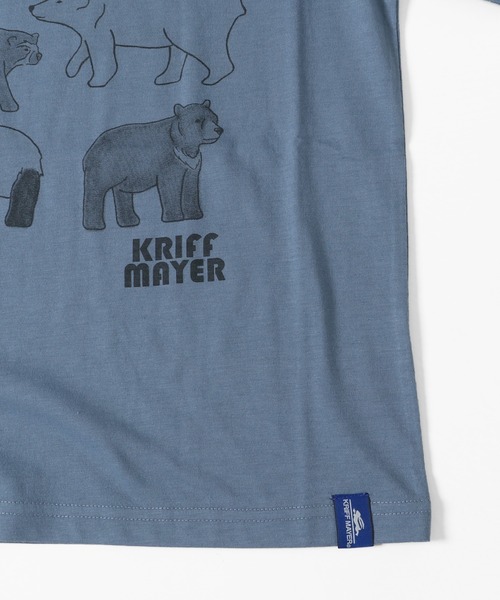 KRIFF MAYER Kid's Collection（クリフメイヤーキッズコレクション）の「ほぼクマTEE（Tシャツ/カットソー・キッズ・オフホワイト/カーキ/サックスブルー/コーラル・120/130/140/150/160/170）」の10枚目の写真