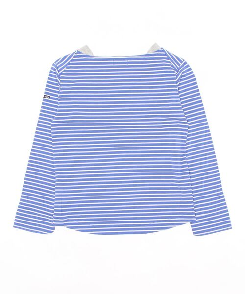 Tappet（タペット）の「ボーダーポートネック長袖Ｔシャツ（Tシャツ/カットソー・キッズ・グレー/ブルー・150cm/160cm/140cm/130cm/100cm/120cm/110cm）」の3枚目の写真