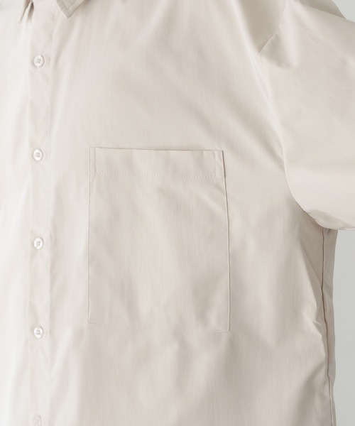 epnok（エプノック）の「ラウンドスリットルーズシャツ（シャツ/ブラウス・メンズ・ブラック/オフホワイト/サックスブルー/ライトグリーン/グレイッシュベージュ・SMALL/MEDIUM/LARGE）」の13枚目の写真