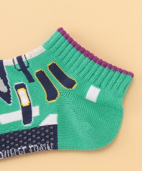 kladskap（クレードスコープ）の「乗り物シリーズスニーカーインソックス【日本製】（ソックス/靴下・キッズ・ブラック/イエロー/レッド/エメラルド・M/L/SS/S）」の11枚目の写真