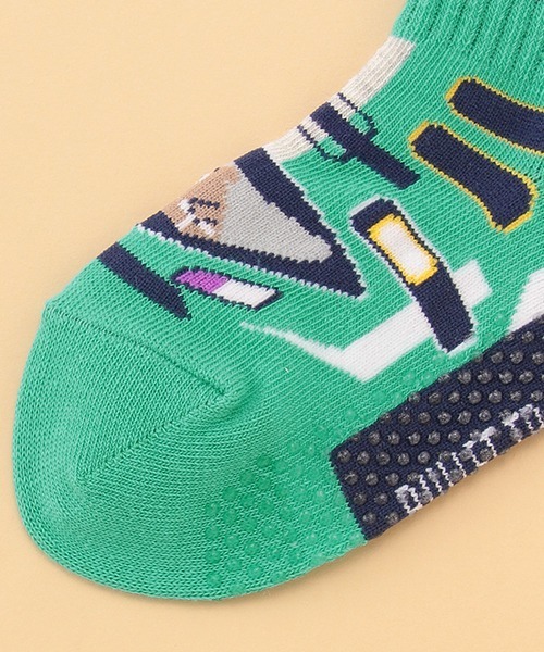 kladskap（クレードスコープ）の「乗り物シリーズスニーカーインソックス【日本製】（ソックス/靴下・キッズ・ブラック/イエロー/レッド/エメラルド・M/L/SS/S）」の9枚目の写真