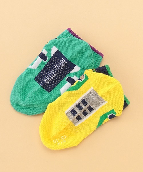 kladskap（クレードスコープ）の「乗り物シリーズスニーカーインソックス【日本製】（ソックス/靴下・キッズ・ブラック/イエロー/レッド/エメラルド・M/L/SS/S）」の8枚目の写真