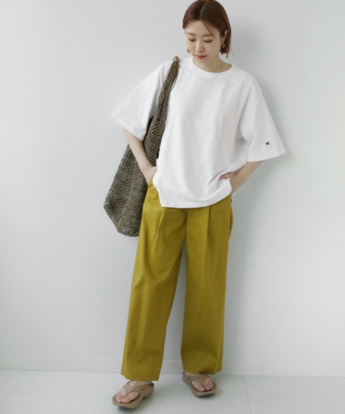 Champion（チャンピオン）の「別注【CHAMPION】*RELUME USA RELAX FIT SMU：Tシャツ（Tシャツ/カットソー・レディース・ホワイト/サックスブルー/ピンク/ブラック系その他・LARGE）」の19枚目の写真