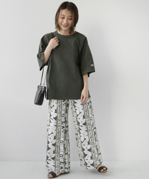 Champion（チャンピオン）の「別注【CHAMPION】*RELUME USA RELAX FIT SMU：Tシャツ（Tシャツ/カットソー・レディース・ホワイト/サックスブルー/ピンク/ブラック系その他・LARGE）」の13枚目の写真
