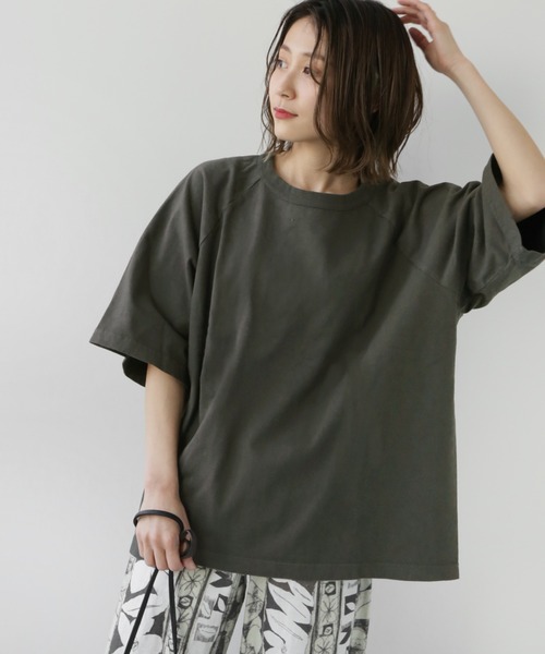 Champion（チャンピオン）の「別注【CHAMPION】*RELUME USA RELAX FIT SMU：Tシャツ（Tシャツ/カットソー・レディース・ホワイト/サックスブルー/ピンク/ブラック系その他・LARGE）」の16枚目の写真