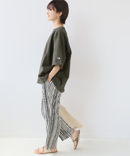 Champion（チャンピオン）の「別注【CHAMPION】*RELUME USA RELAX FIT SMU：Tシャツ（Tシャツ/カットソー・レディース・ホワイト/サックスブルー/ピンク/ブラック系その他・LARGE）」の6枚目の写真