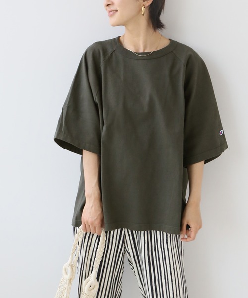 Champion（チャンピオン）の「別注【CHAMPION】*RELUME USA RELAX FIT SMU：Tシャツ（Tシャツ/カットソー・レディース・ホワイト/サックスブルー/ピンク/ブラック系その他・LARGE）」の8枚目の写真