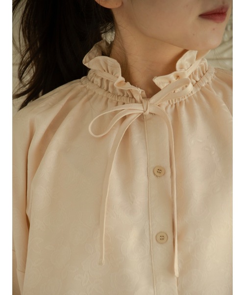 JUMELLE(ジュメロ)の「ジャガードブラウス(シャツ/ブラウス・レディース・ベージュ・FREE)」の15枚目の写真