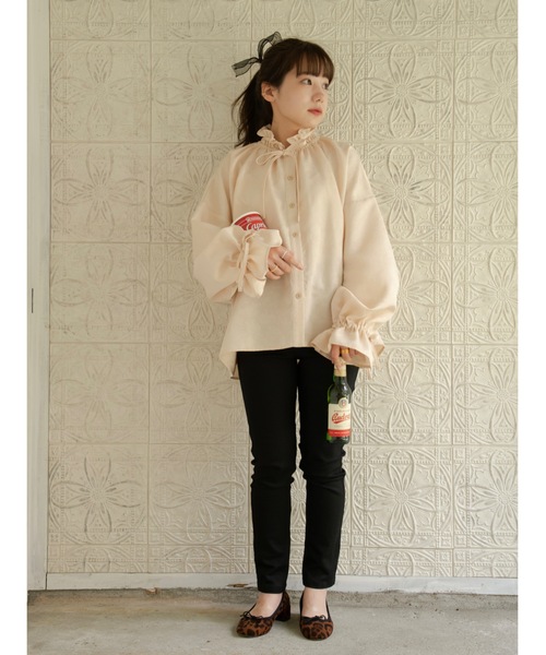 JUMELLE(ジュメロ)の「ジャガードブラウス(シャツ/ブラウス・レディース・ベージュ・FREE)」の20枚目の写真