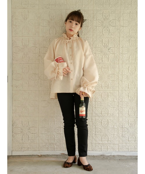 JUMELLE(ジュメロ)の「ジャガードブラウス(シャツ/ブラウス・レディース・ベージュ・FREE)」の21枚目の写真