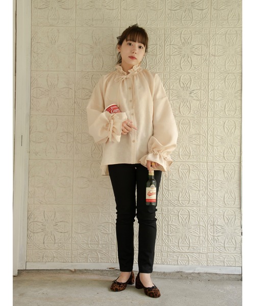 JUMELLE(ジュメロ)の「ジャガードブラウス(シャツ/ブラウス・レディース・ベージュ・FREE)」の22枚目の写真