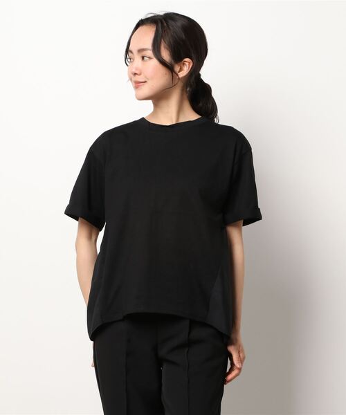 KOBE LETTUCE(コウベレタス)の「バックフリルドッキングTシャツ(Tシャツ/カットソー・レディース・ピンクベージュ/オフホワイト/ブラック・FREE)」の8枚目の写真