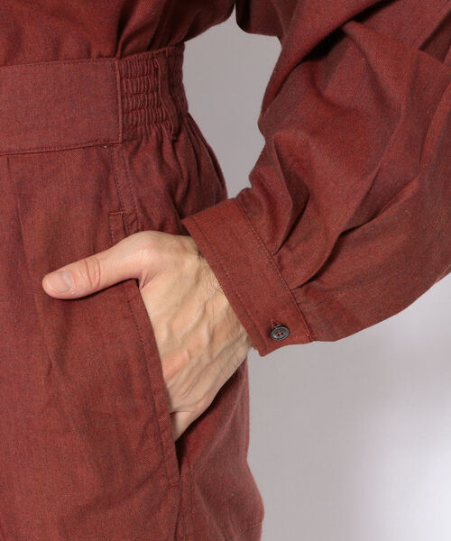 E.TAUTZ(イートウツ)の「E.TAUTZ/イートウツ/Rupert Trousers(その他パンツ・メンズ・ブルー/ワイン・30)」の6枚目の写真