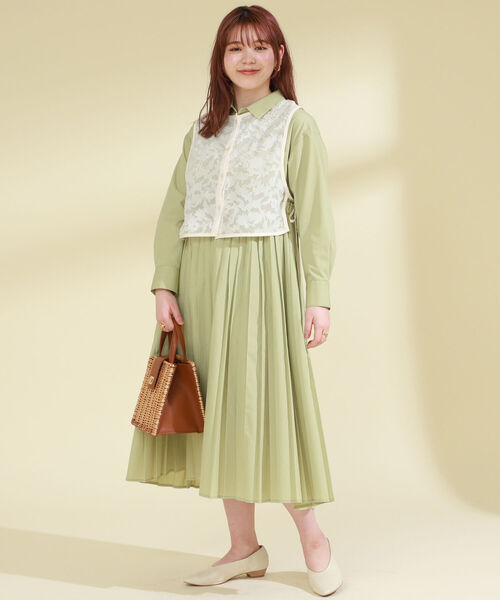 Ray BEAMS（レイビームス）の「Ray BEAMS / カット ジャカード ベスト（ベスト・レディース・ブラック/ホワイト系その他6・ONE SIZE）」の11枚目の写真