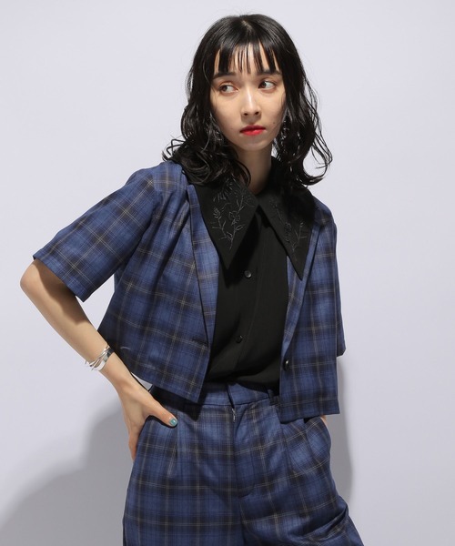 HARE（ハレ）の「SETUPシングルジャケットワイドパンツ(HARE