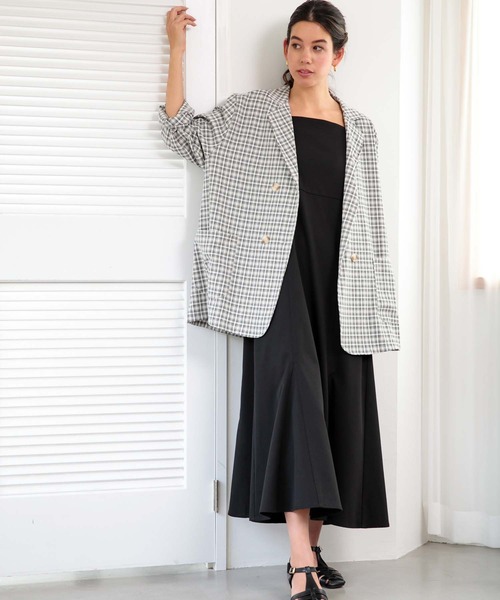 fifth（フィフス）の「【スタイリストレコメンド】ツイルマーメイドキャミワンピース（ワンピース・レディース・ブラック/ブルー/アイボリー・M/XS）」の9枚目の写真