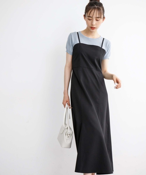 fifth（フィフス）の「【スタイリストレコメンド】ツイルマーメイドキャミワンピース（ワンピース・レディース・ブラック/ブルー/アイボリー・M/XS）」の7枚目の写真