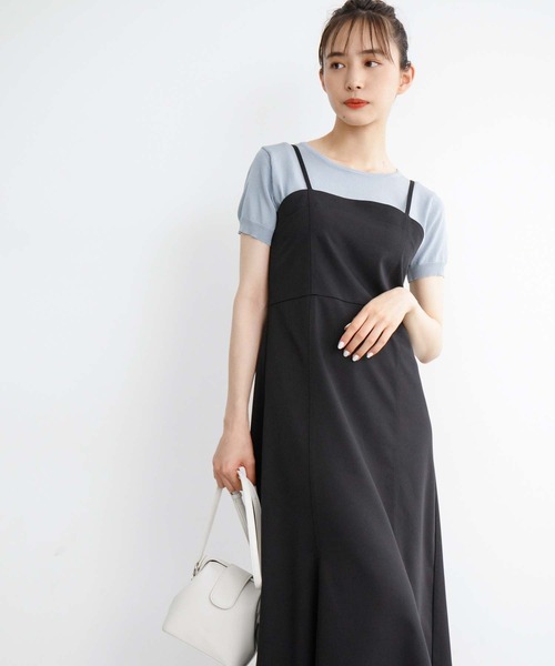 fifth（フィフス）の「【スタイリストレコメンド】ツイルマーメイドキャミワンピース（ワンピース・レディース・ブラック/ブルー/アイボリー・M/XS）」の8枚目の写真