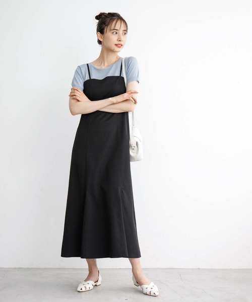 fifth（フィフス）の「【スタイリストレコメンド】ツイルマーメイドキャミワンピース（ワンピース・レディース・ブラック/ブルー/アイボリー・M/XS）」の5枚目の写真